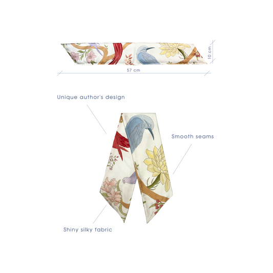 Twilly scarf 'Tropics'