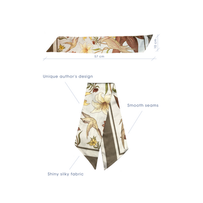 Twilly scarf 'Blooming garden'