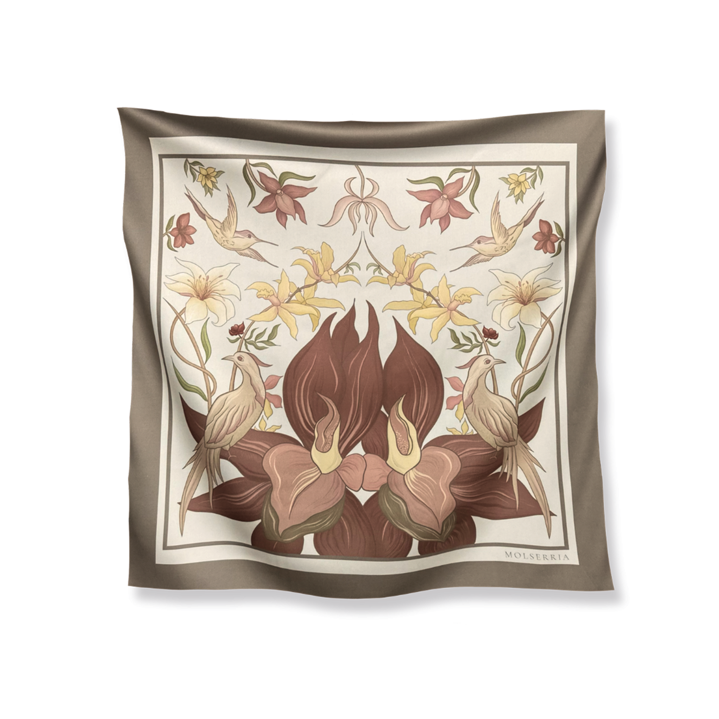 Scarf 'Blooming garden'