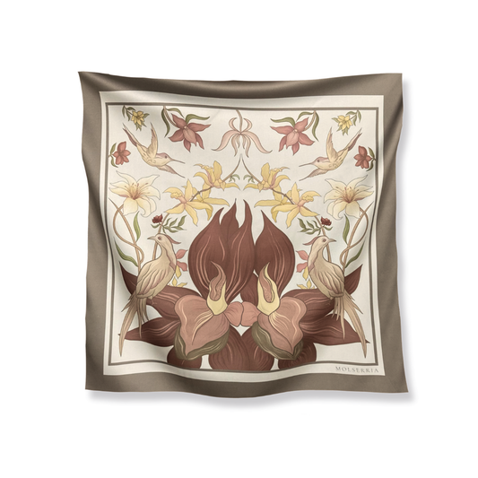 Scarf 'Blooming garden'