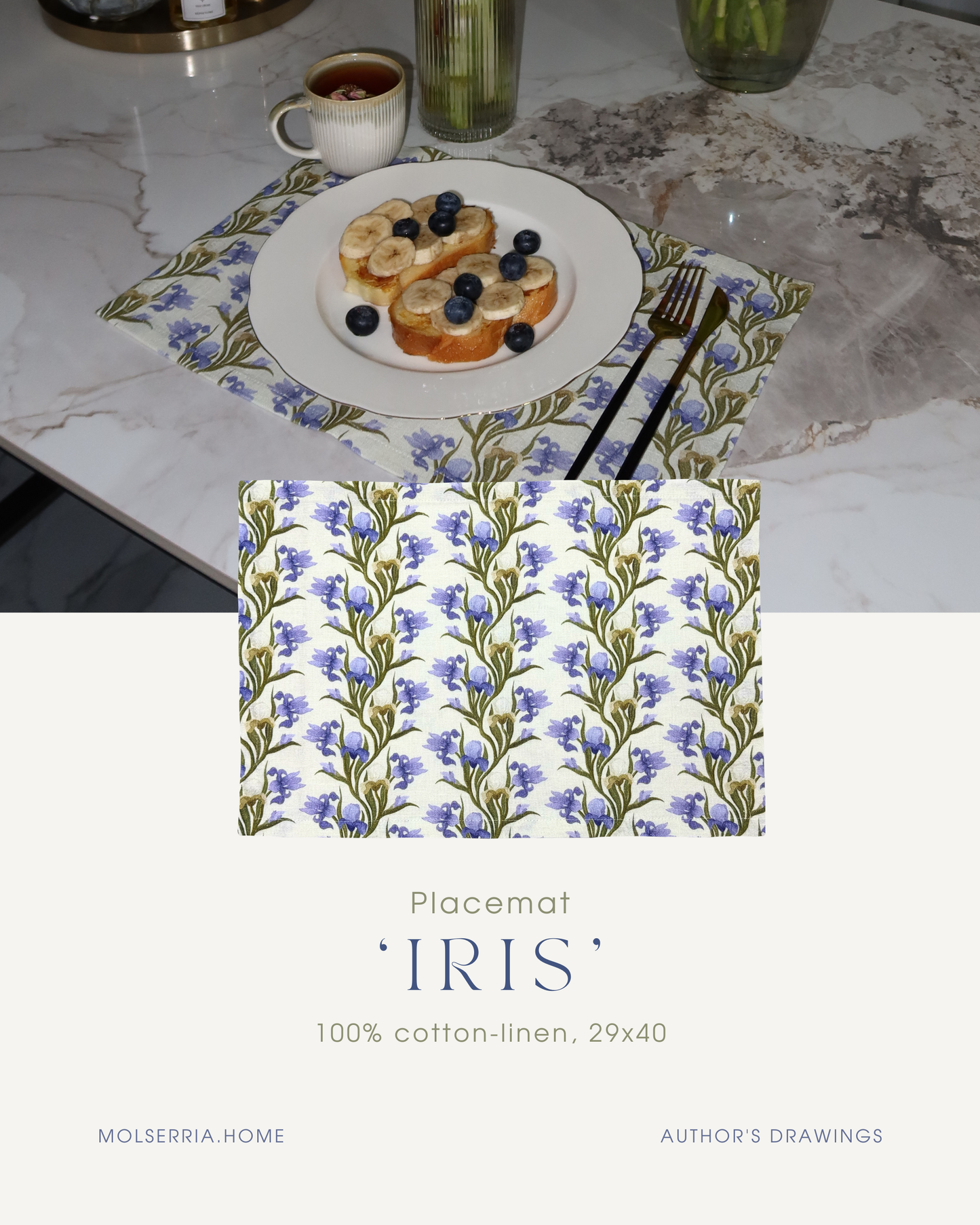 Placemat 'Iris'